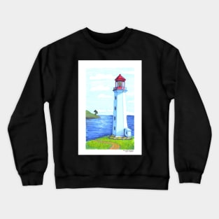 Sunny Day at the LIghthouse Crewneck Sweatshirt